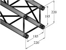 ALUTRUSS DECOLOCK DQ4-S250 4-Way Cross Beam bk