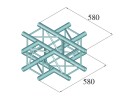 ALUTRUSS DECOLOCK DQ4-SPAC41 4-way Cross Piece bk