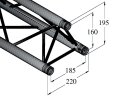 ALUTRUSS DECOLOCK DQ3-S500 3-way Cross Beam bk