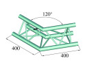 ALUTRUSS DECOLOCK DQ3-SPAC22 2-Weg Ecke 120° sw