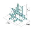 ALUTRUSS DECOLOCK DQ3-SPAT42 4-Way T-Piece \/ bk