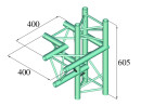 ALUTRUSS DECOLOCK DQ3-SPAC44 4-Weg Ecke links sw