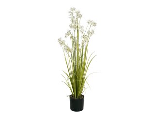 EUROPALMS Jasmin grass, artificial plant, white, 130 cm