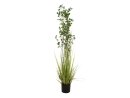 EUROPALMS Evergreen shrub with grass, artificial plant,...