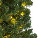 Weihnachtsbaum Bleistift Premium, Farbe: grün, Höhe:180cm, 88 warmweiße LED-Leuchten