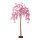 Cherry blossom tree stem made of hard cardboard, flowers, out of artificial silk     Size: 160cm, wooden foot: 20x20x4cm    Color: pink/brown