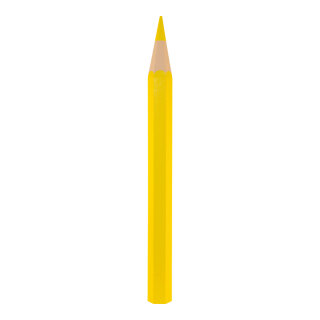 Buntstift aus Styropor     Groesse: 90x7cm    Farbe: gelb