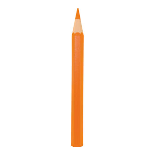 Coloured pencil out of styrofoam     Size: 90x7cm    Color: orange