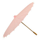 Paper umbrella wood     Size: Ø 80cm    Color: rose