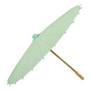 Paper umbrella wood     Size: Ø 80cm    Color: mint