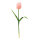 Tulpe am Stiel aus Kunstseide/Kunststoff/Styropor     Groesse: 70cm, Blüte Ø 9cm    Farbe: hellpink