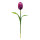 Tulip with stem out of artificial silk/plastic/styrofoam     Size: 70cm, flower Ø 9cm    Color: purple