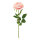 Rose with stem out of artificial silk/plastic     Size: 60cm, flower Ø 11cm    Color: light pink