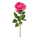 Rose with stem out of artificial silk/plastic     Size:...