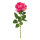 Rose am Stiel aus Kunstseide/Kunststoff     Groesse: 60cm, Blüte Ø 11cm    Farbe: pink