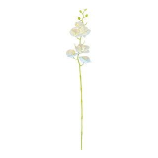 Orchidee am Stiel aus Kunstseide/Kunststoff     Groesse: 90cm    Farbe: weiß