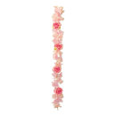 Flower garland out of plastic/artificial silk, one sided...