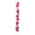 Blumengirlande aus Kunstseide/Kunststoff, einseitig mit Blüten & Rosen beschmückt, biegsam     Groesse: 120cm    Farbe: violett/braun