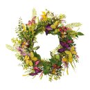 Wreath with butterflies and flowers out of plastic/wooden...