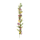 Garland with butterflies and flowers out of...