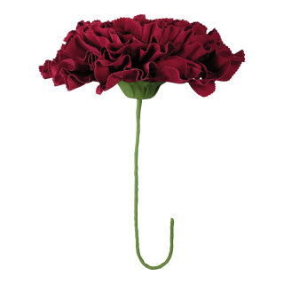 Blossom head umbrella out of foam, with 40cm stem     Size: 80cm    Color: bordeaux