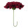 Blütenkopf-Schirm aus Schaumstoff, mit 40cm Stiel     Groesse: 80cm    Farbe: bordeaux