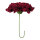 Blossom head umbrella out of foam, with 40cm stem     Size: 80cm    Color: bordeaux