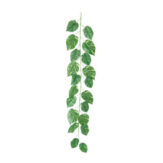 Philo garland with 20 leaves, out of artificial silk/ plastic     Size: 180cm, Ø 16cm    Color: green