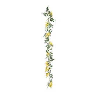 Wisteria garland out of plastic/artificial silk     Size: 180cm    Color: yellow/green