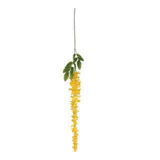 Wisteria spray out of plastic/artificial silk     Size: 110cm    Color: yellow/green