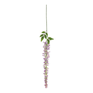 Wisteria spray out of plastic/artificial silk     Size: 110cm    Color: purple/green