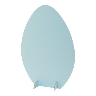 Easter egg 3-part, out of cardboard, to put together     Size: 40x28cm    Color: light blue