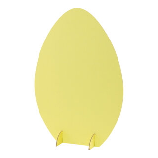 Easter egg 3-part, out of cardboard, to put together     Size: 40x28cm    Color: yellow