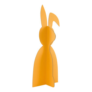 Osterhase 2-teilig, aus Pappe, zum Zusammenstecken     Groesse: 60x23cm    Farbe: orange