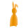 Easter rabbit 2-part, out of cardboard, to put together     Size: 60x23cm    Color: orange