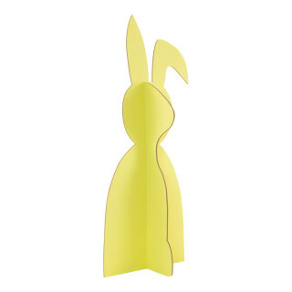 Easter rabbit 2-part, out of cardboard, to put together     Size: 60x23cm    Color: yellow