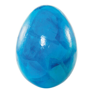 Easter egg out of styrofoam, watercolour effect     Size: 20cm    Color: blue