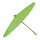 Paper umbrella out of paper/wood     Size: Ø 80cm    Color: green