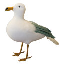 Seagull out of foam/artificial silk/ feather, standing...