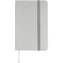 Basic Hardcover Notizbuch A6 Farbe: silber, Maße 1,3 x 9,1 x 14,2 cm