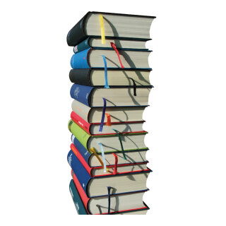 Banner "Stacks of books" fabric - Material:  - Color: multicoloured - Size: 180x90cm