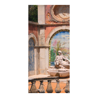 Motivdruck "Verfallene Villa", Stoff, Größe: 180x90cm Farbe: mehrfarbig   #