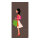 Banner "shopping girl" fabric - Material:  - Color: multicoloured - Size: 180x90cm