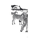 Motivdruck "Zebra", Stoff, Größe:...