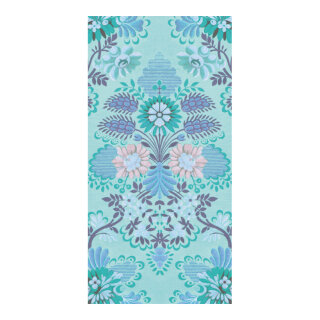 Banner "flower patterns"  - Material: fabric - Color: blue/multicoloured - Size: 180x90cm