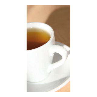 Banner "Tea Time" paper - Material:  - Color: white/braun - Size: 180x90cm