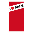 Banner "I love SALE"  - Material: made of paper...