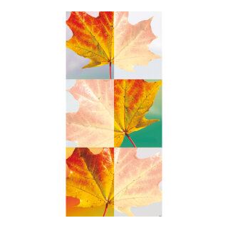 Banner "maple leaves"  - Material: made of paper - Color: multicoloured - Size: 180x90cm