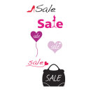 Banner "Ladies Sale" fabric - Material:  -...