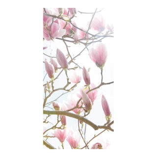 Banner "Magnolia" fabric - Material:  - Color: pink - Size: 180x90cm